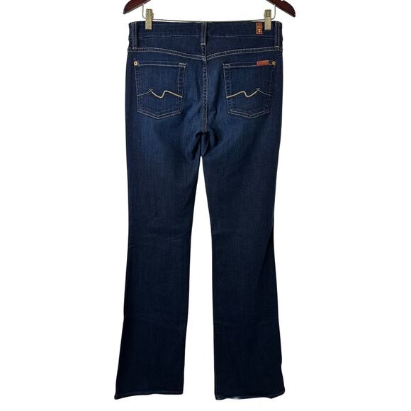 Sz 30 7 For All Mankind Kimmie Bootcut Jeans Dark Wash Minimalist Retro Capsule - Picture 5 of 7
